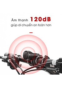 Còi Chuông Xe đạp EH-03 120dB sạc USB có chế độ chống trộm, 4 âm thanh điều chỉnh dung lượng 200mAh pin chờ 180 ngày - Mai Lee
