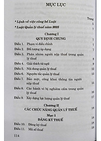 Luật Quản Lý Thuế Năm 2025