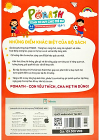 Bộ Pomath - Toán Tư Duy Cho Trẻ Em 8 - 9 Tuổi (Tập 1 + 2) (Bộ 2 Tập)