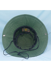 Mũ tai bèo nam vành rộng thêu cờ Việt Nam, chất liệu vải kaki oát mát mẻ, bền chắc - Hạnh Dương