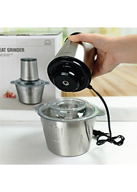 MÁY XAY THỊT ĐA NĂNG - XAY GIÒ - XAY THỰC PHẨM NẤU ĂN - XAY ĐA NĂNG - CỐI INOX CÔNG SUẤT CAO [Tặng kèm quà ngẫu nhiên]