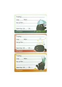 Nhãn vở Campus Meow NT-MEO-18 (18 nhãn/túi)