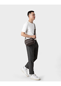 Túi Lata ( Thời trang nam dáng ngang - Túi đeo chéo da TN26 )