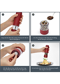 Máy Xay Tiêu Tự Động Bằng Điện Benchusch Màu Trắng/ Đen/ Xanh/ Đỏ