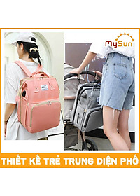 Balo mẹ bỉm sữa cho bé sơ sinh nằm cao cấp chính hãng MySun Nest