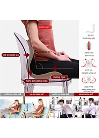 [Mình Ngọc_Chi phí thấp nhất _Ghế Roichen] Ghế  chỉnh dáng ngồi đúng Roichen Hàn Quốc, Ghế dành cho Nữ Màu Tím nhạt