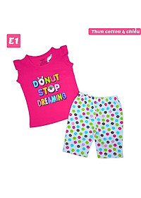 Đồ bộ bé gái yoyo hình thú từ 10-43kg. Chất thun cotton 4 chiều, giặt không vỡ hình- Kiến Lửa