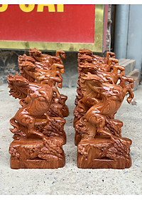 Tượng con ngựa nhất mã phi thiên gữ hương đá kt cao 30×17×8cm