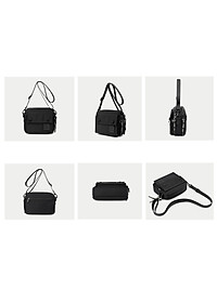 Túi đeo chéo nữ vải dù chống trượt nước thời trang hàn quốc kiểu hộp ngang đáng yêu DRU - Hàng Chính Hãng