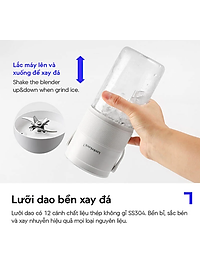 Máy xay sinh tố cầm tay LocknLock dung tích 475ml - Màu ngà - EJJ346IVY - Hàng chính hãng