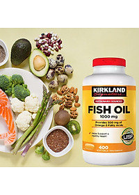 Omega 3 Mỹ Kirkland Signature Fish Oil 1000mg Hỗ trợ sức khỏe não bộ, hệ thần kinh, Tim mạch, Khớp, Bổ mắt, Làm đẹp da - OZ Slim Store