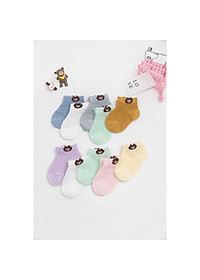 Sét 5 đôi tất lưới hình gấu cho bé