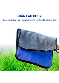 Khăn lau Houyi vải sợi làm sạch bề mặt bể kính thủy sinh cá tép