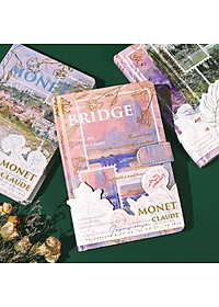 Sổ Tay Bìa cứng phong cách cổ điển,sổ nhật kí vintage chủ đề hội họa tranh Vangogh Lalunavn B188