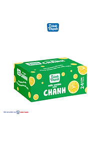 Thùng 24 Lon Nước Khoáng Thiên Nhiên Có Ga Đảnh Thạnh Khoáng Chanh 330ml