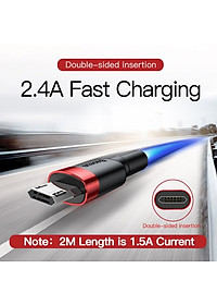 Cáp Sạc Nhanh Micro USB Cho Smartphone Android 2.4A Baseus Cafule - Hàng Chính Hãng