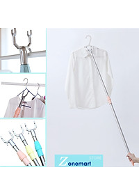 Gậy Phơi Đồ Bằng Inox Gấp Gọn Cây Phơi Đồ Thông Minh Tiện Lợi - Hàng Loại 1 - Chính Hãng MINIIN