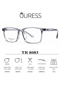 Gọng kính 8083 nhựa cao cấp siêu bền thời trang cá tính nam nữ OURESS