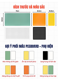 Phụ kiện hộp bút + khay đựng + kệ L ngắn + kệ L Dài + móc treo Dola Home - Phụ kiện bảng lỗ Pegboard kim loại