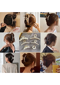 Kẹp tóc càng cua đính ngọc mẫu 1 KAH185