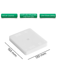 Cân điện tử GHOST 2 mặt cho pha chế cà phê đồ uống có đếm giờ CAFE DE KONA pin sạc