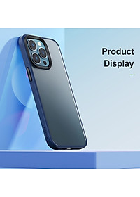 Ốp lưng chống sốc viền cao su cho iPhone 14 Plus (6.7 inch) thiết kế mặt lưng trong suốt Hiệu Rock hybrid Protective Case (độ đàn hồi cao, bảo vệ toàn diện, tản nhiệt tốt) - hàng nhập khẩu