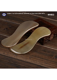 COMBO 2 chiếc Cạo gió masssage chăm sóc️ da toàn thân hình chữ S (MH802) - Chăm sóc sức khỏe