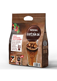 {Mua kèm giảm thêm}Combo 2 Bịch Cà Phê Sữa NESCAFÉ Cà Phê Sữa Đá (Bịch 25 Gói x 24g)