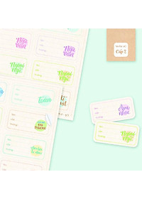 Bộ 24 Nhãn Vở A Cấp II - Linh Lan