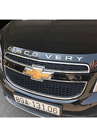 Decal Tem Chữ Discovery 3D Kim Loại Dán Trang Trí Ô Tô - màu Crom