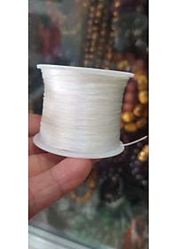 Cuộn Dây Thun CO GIÃN màu Trắng xỏ vòng hạt chuỗi Dây này là dây thun chuyên xỏ vòng chuỗi màu Trắng, có đủ màu Anh Chị đang đeo chuỗi muốn thay dây khác cho vòng thì đặt cuộn Thun chỉ này nhé