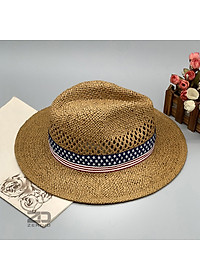 Mũ Rơm, Nón Phớt Cói Rộng Vành Nam Nữ Cao Cấp MP047