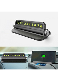 Bảng Số Kiêm Giá Đỡ Điện Thoại Trên Taplo Xe Hơi