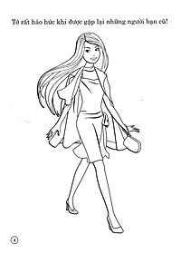 Sách Barbie Xinh Đẹp 4 (Tô Màu Có Hình Dán)