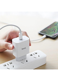 Cốc Sạc Hoco C76A Cổng Sạc Type-C hỗ trợ sạc nhanh QC3.0 và PD18W(Trắng),HÀNG CHÍNH HÃNG