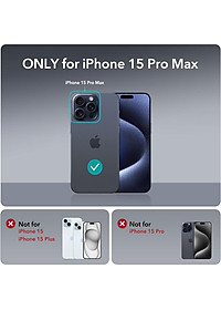 Ốp Lưng cho iPhone 15 Pro Max ESR Classic Hybrid Case with HaloLock - Hàng Chính Hãng