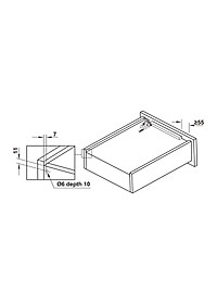 Ray âm EPC EVO mở toàn phần, giảm chấn Hafele, 350mm - 433.32.072