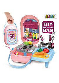 Bộ đồ chơi nhà bếp, nấu ăn 30 chi tiết  BOWA  8774 chính hãng