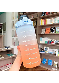 Bình Đựng Nước 2L Dễ Thương Có Vạch Báo Giờ Uống Nước - Hàng Loại 1 - Chính Hãng MINIIN