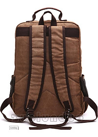Balo nam thời trang vải canvas  phong cách mới- đi làm, đi học,đi chơi,đựng laptop (15,6")