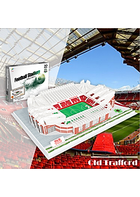 Đồ chơi lắp ráp Giấy 3D Mô hình Sân vận động Old Trafford Manchester United Kèm đèn LED