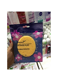 Bông rửa mặt bọt biển massage mặt Aroma tặng kèm móc khoá