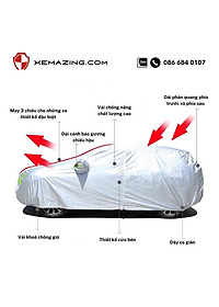 Bạt Phủ ô tô KIA SELTOS Nhãn hiệu XEMAZING
