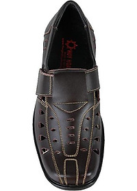 Giày rọ nam Huy Hoàng da bò màu nâu HT7785