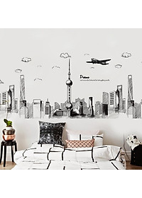 Decal dán tường mẫu kết hợp Dubai xc9001- xc9002