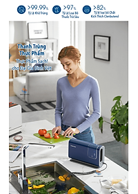 Máy Khử Khuẩn Thực Phẩm Morphy Richards MR2061 Khử Trùng Rau Củ Quả, Thịt Cá Hải Sản, Sục Ozone Rửa Thực Phẩm 2 in 1, Hàng Chính Hãng