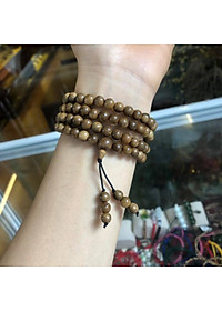 Vòng Trầm tốc tự nhiên 108 hạt size 6 ly