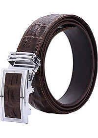 Bộ Ví & Thắt Lưng Nam Vân Cá Sấu Huy Hoàng HT2118-HT4118 (23 x 11,5 cm) - Nâu