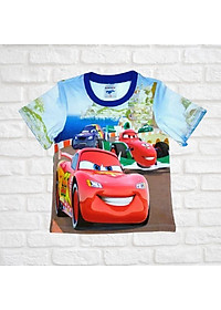 Set đồ bộ bé trai hình Mc queen- Mcqueen từ 10-55kg - quần áo vải thun lạnh - HNStore115