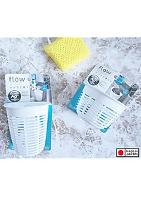 Rổ treo đựng giẻ rửa bát tiện lợi màu trắng (dáng sâu) - Hàng nội địa Nhật